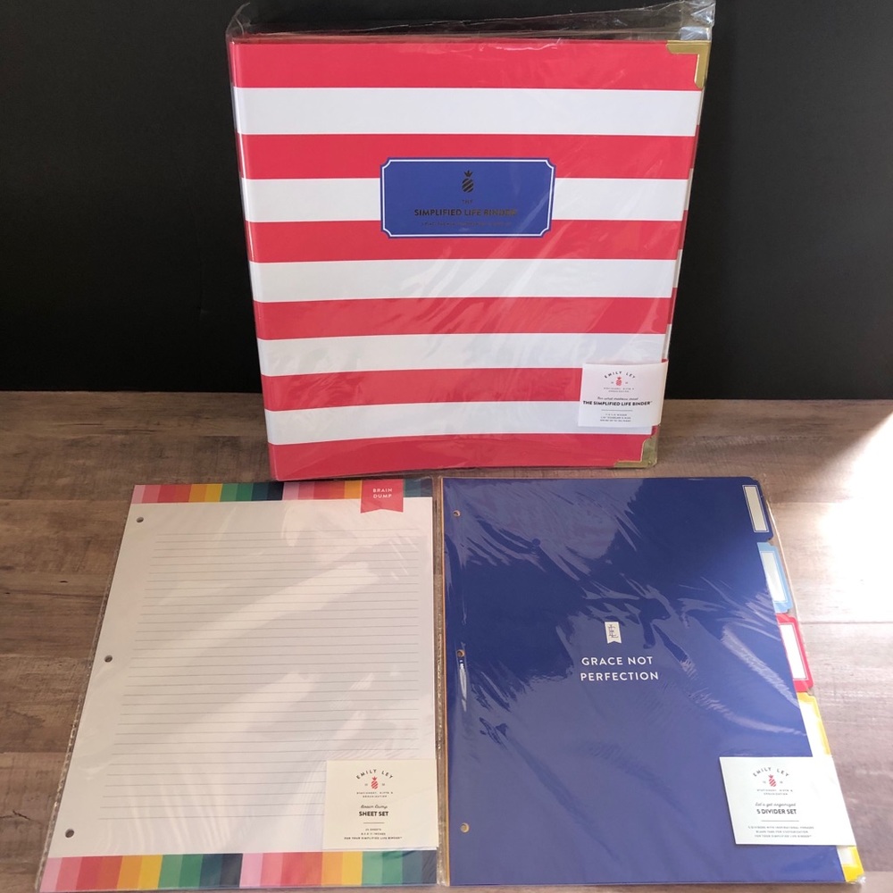 Emily Ley Simplified Life Binder and accessories